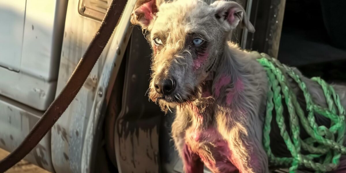 Abandoned Pup Pleads with Truck Driver for a New Lease on Life
