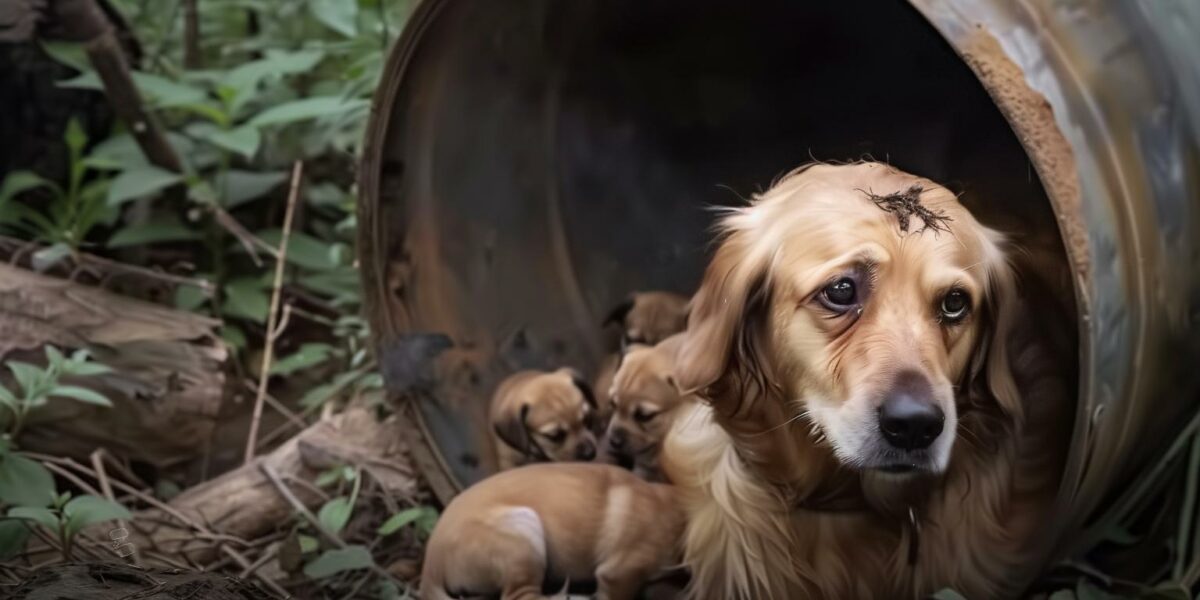 Tragic Twist of Fate: How a Mother Dog's Despair Turned into a Tale of Hope