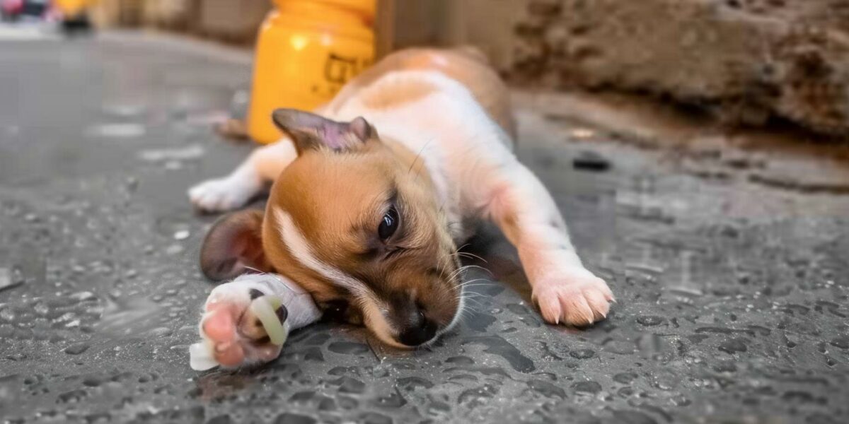 Abandoned and Alone: The Fight of a Puppy with a Deformed Leg