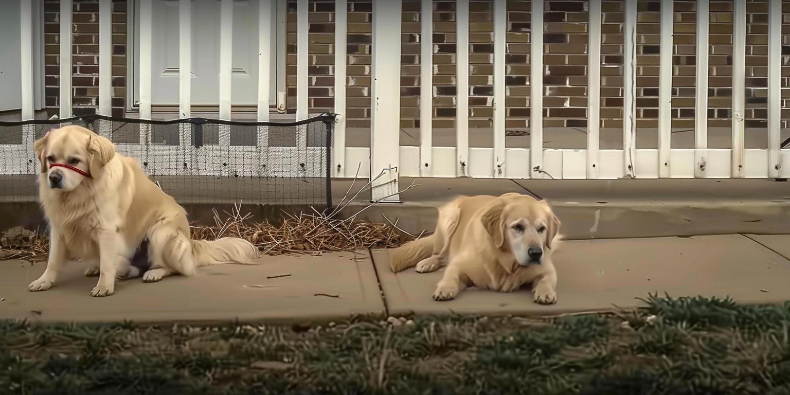 Couple Discovers Abandoned Blind Dog and Sibling on Their Doorstep ...