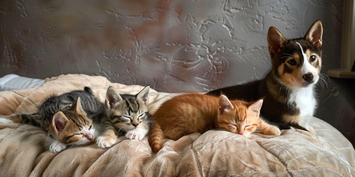 From Fragility to Friendship: Kittens Overcome Odds to Embrace New Family