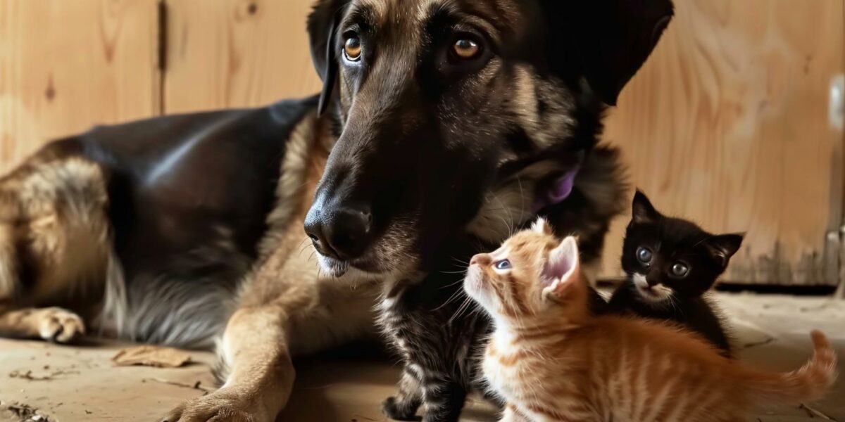 Guardian Growls: The Unlikely Protector's Tale of Feline Care