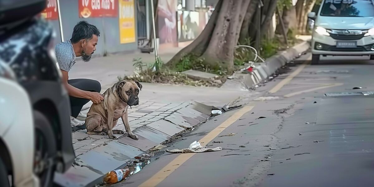 Man's Unexpected Encounter with Struggling Dog Leads to Unbelievable Transformation