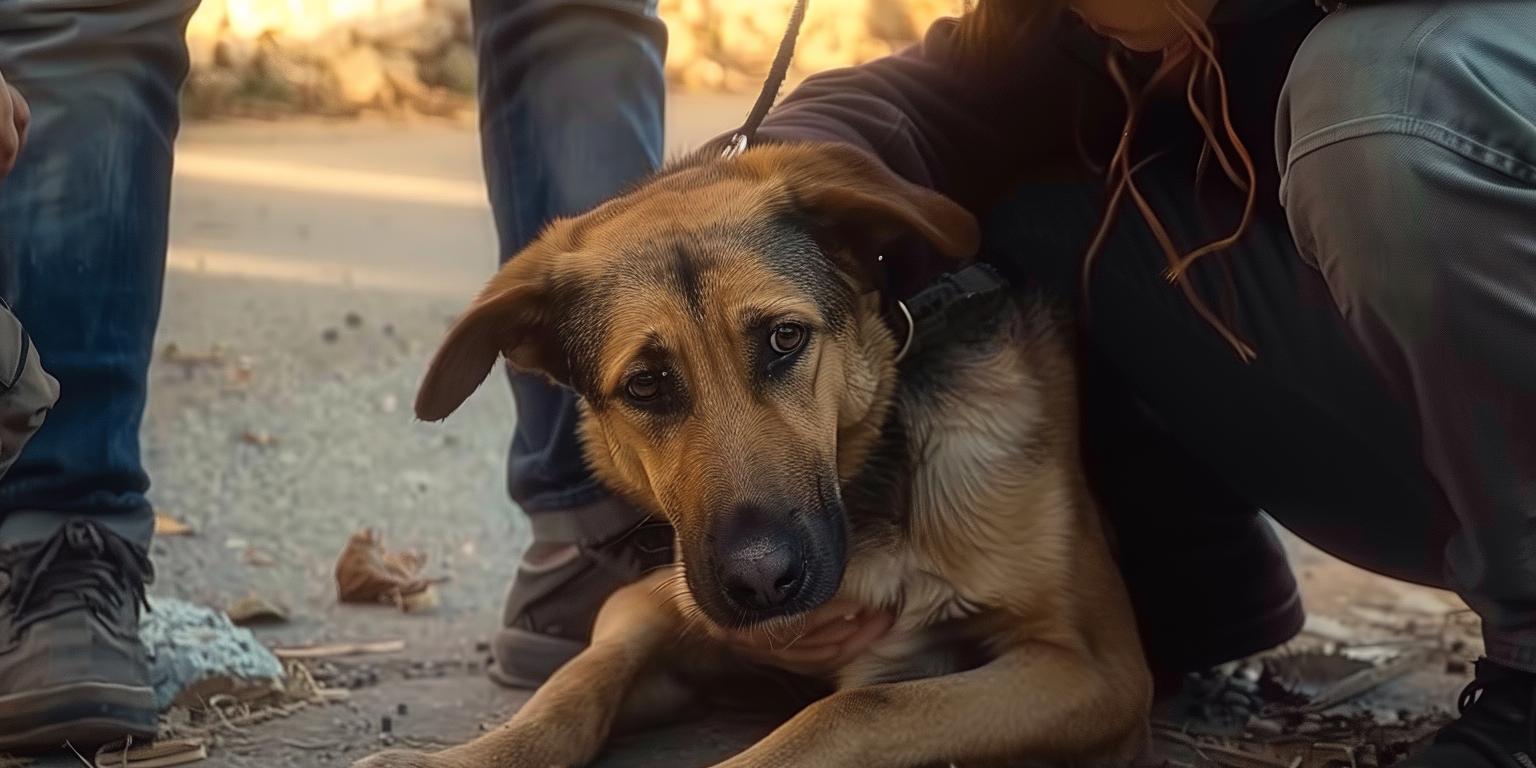 Heartwarming Rescue: Compassionate Women Save Dog and Her Puppies from Peril
